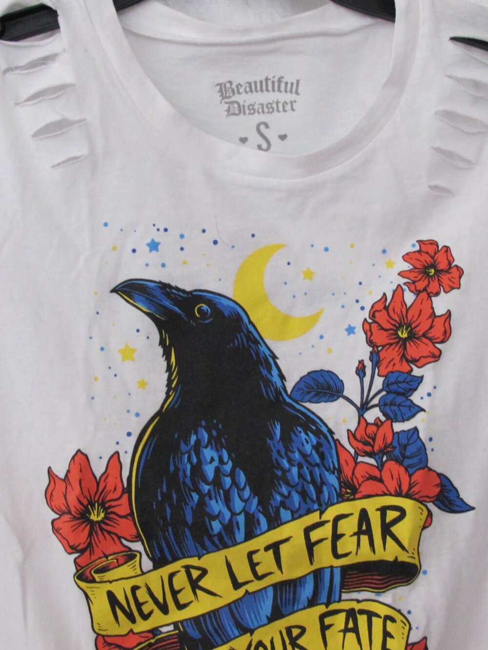New - Beautiful Disaster Never Let Your Fear Decide T-Shirt - Picture 7 of 10